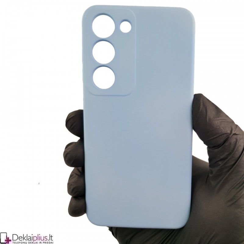 Kieto silikono 2 mm.storio dėklas - sviesiai mėlynas (Samsung S23) Kieto silikono 2 mm.storio dėklas - sviesiai mėlynas (Samsung S23)